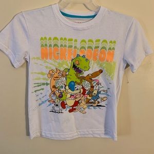 Boy’s  size 7 nickelodeon, t-shirt New. It has enough room to fit a child size 8